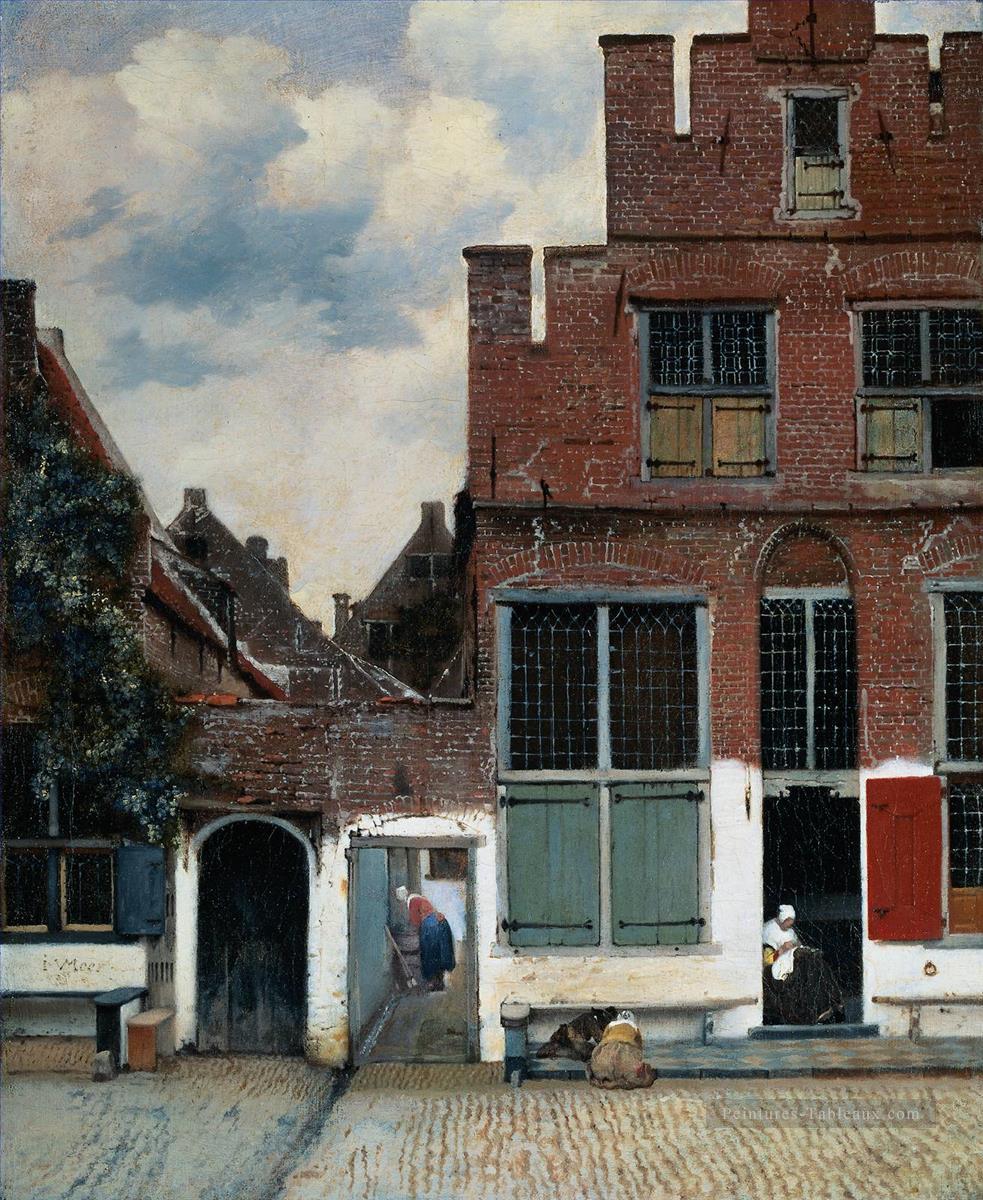 La petite rue baroque Johannes Vermeer Peintures à l'huile